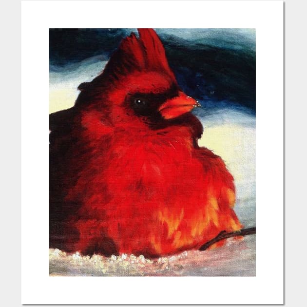 Cardinal Painting Wall Art by Lady Lilac